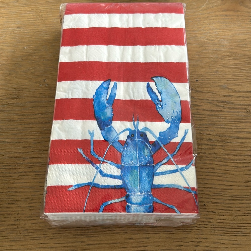 Punch Studios Paper Napkins 3ply 32. Patriotic lobster 4th of July